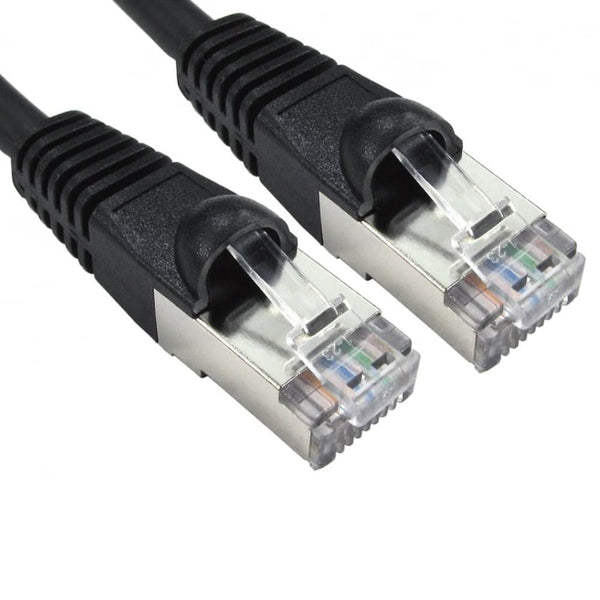 Cat6A Shielded Snagless RJ45 Ethernet Cable - 2m Black