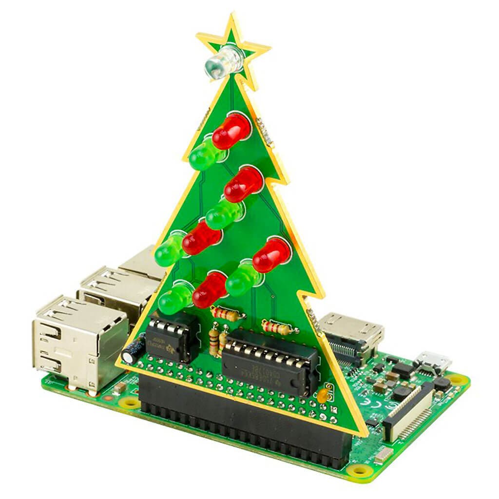 Christmas Tree Solder Kit (555 Timer) - The Pi Hut