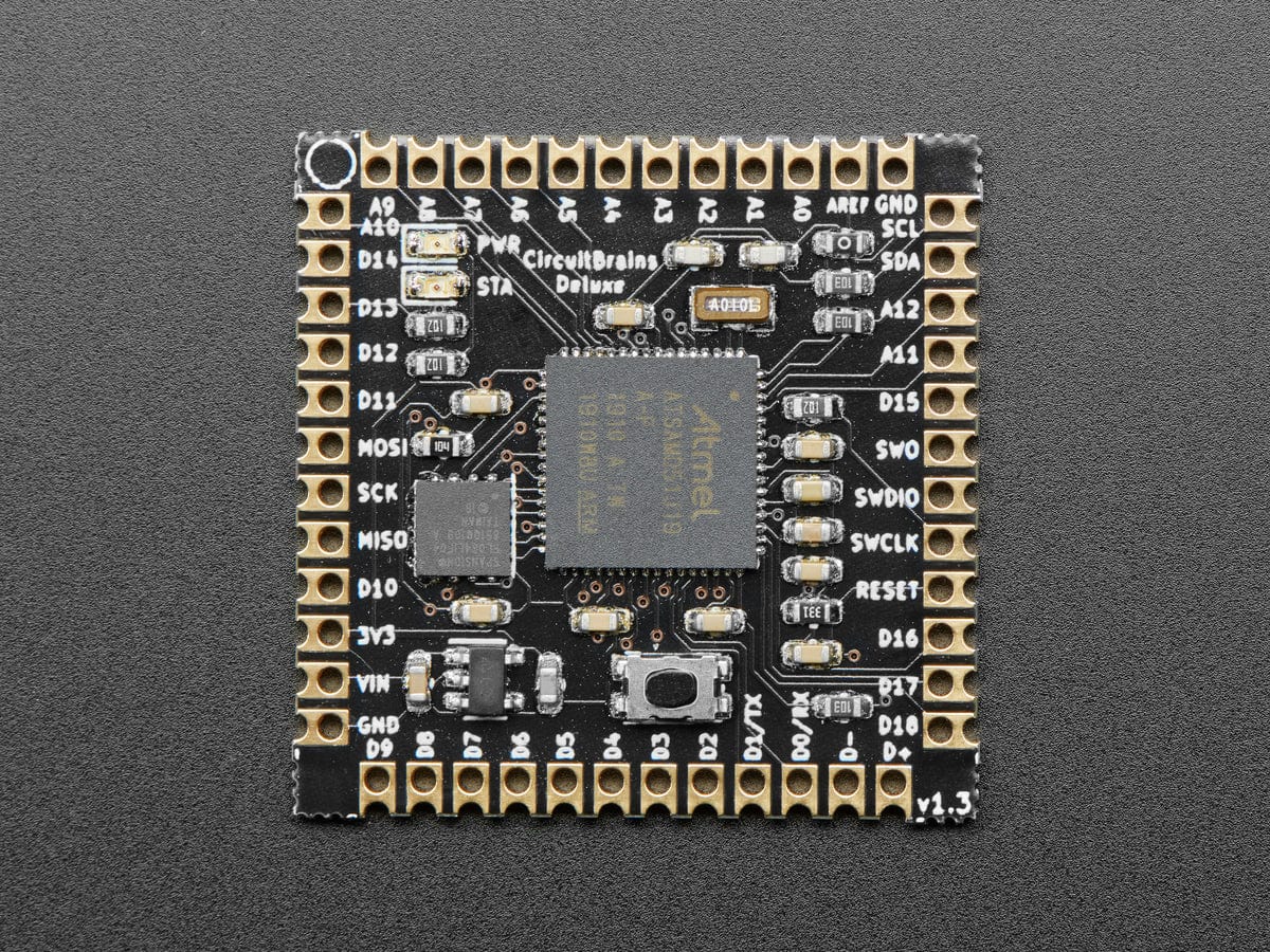 CircuitBrains Deluxe - CircuitPython-compatible SAMD51 Module - The Pi Hut
