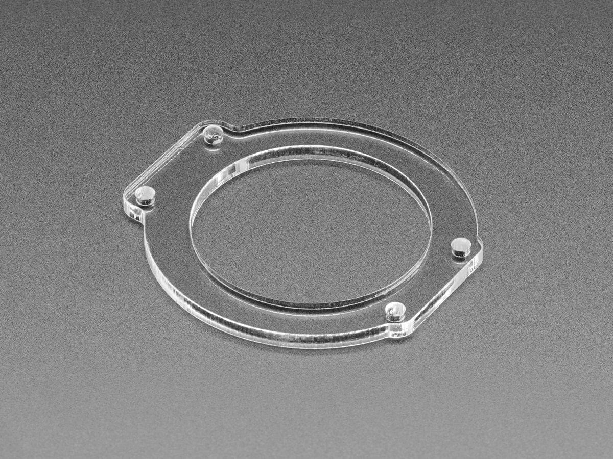 Clear Acrylic Lens Holder + Hardware Kit for HalloWing - The Pi Hut