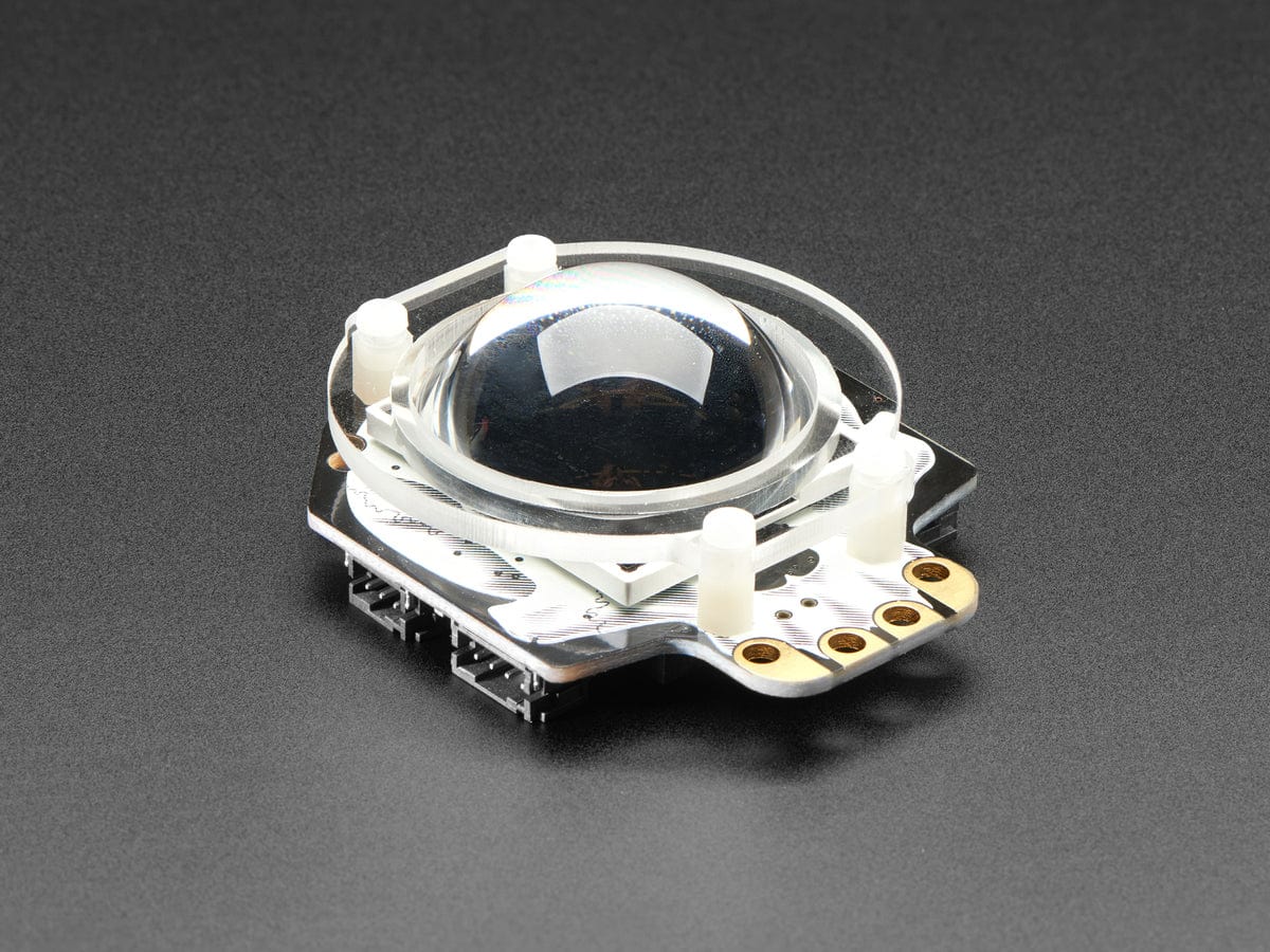 Clear Acrylic Lens Holder + Hardware Kit for HalloWing - The Pi Hut