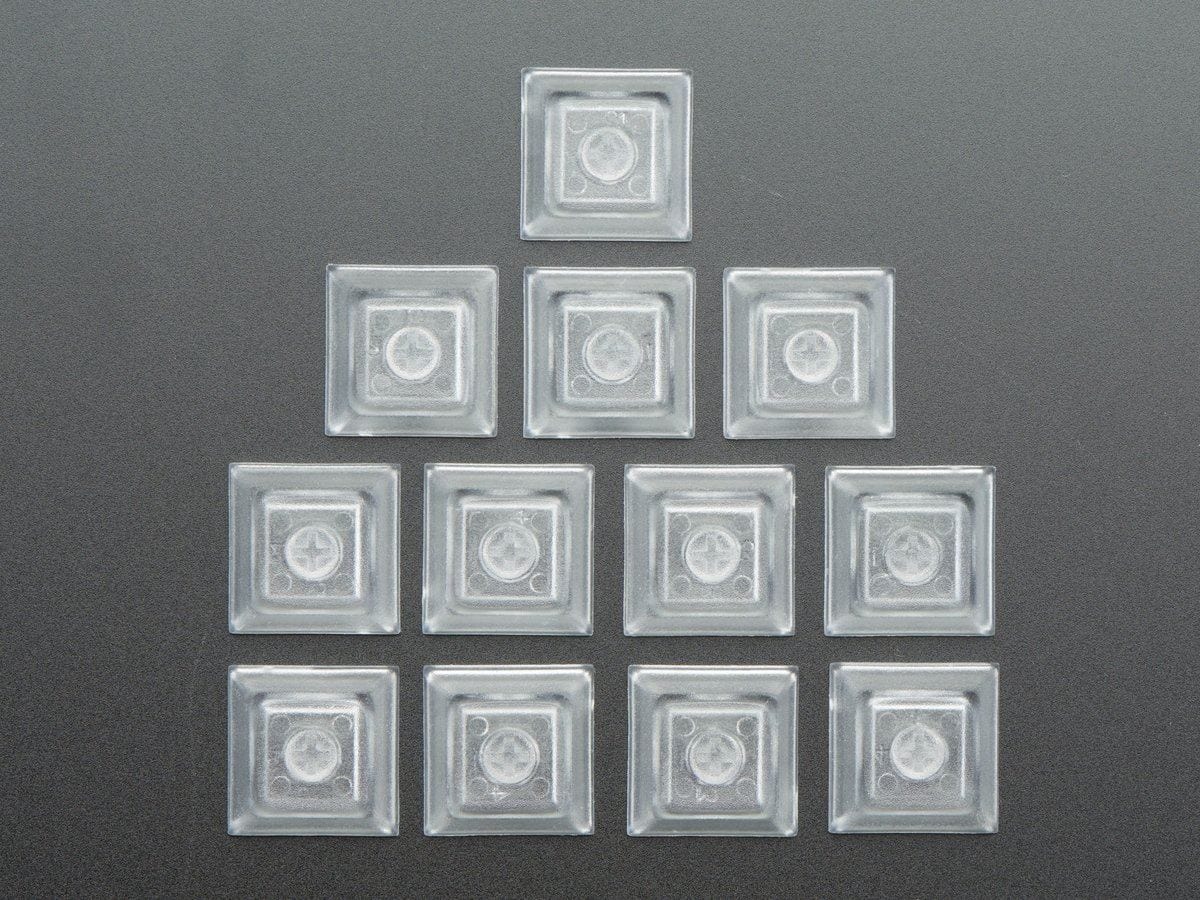 Clear Keycaps for MX Compatible Switches - 12-pack - The Pi Hut