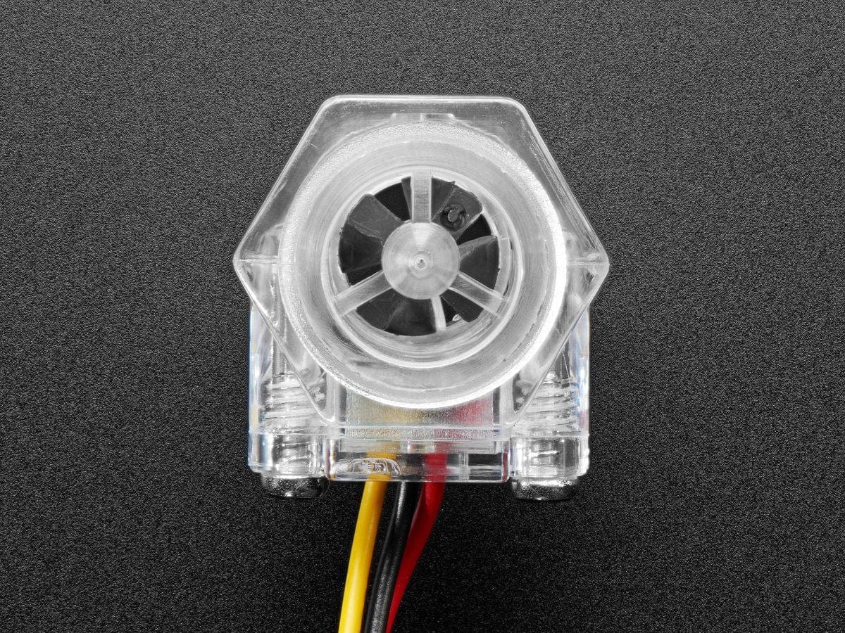 Clear Turbine Water Flow Sensor with 3-pin JST - The Pi Hut