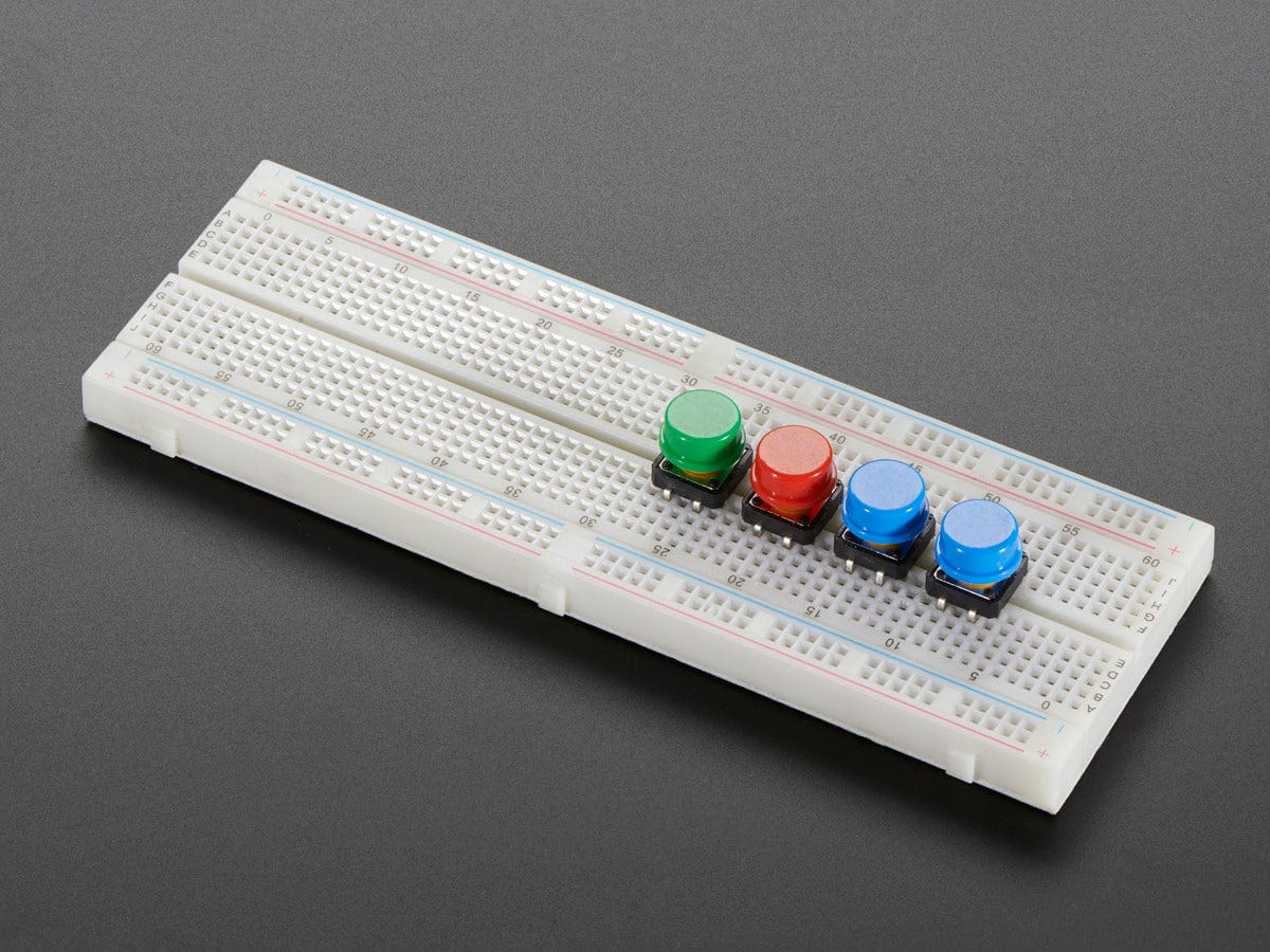 Colorful Round Tactile Button Switch Assortment - 15 pack - The Pi Hut
