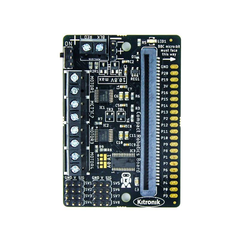 Compact All-In-One Robotics Board for BBC micro:bit - The Pi Hut