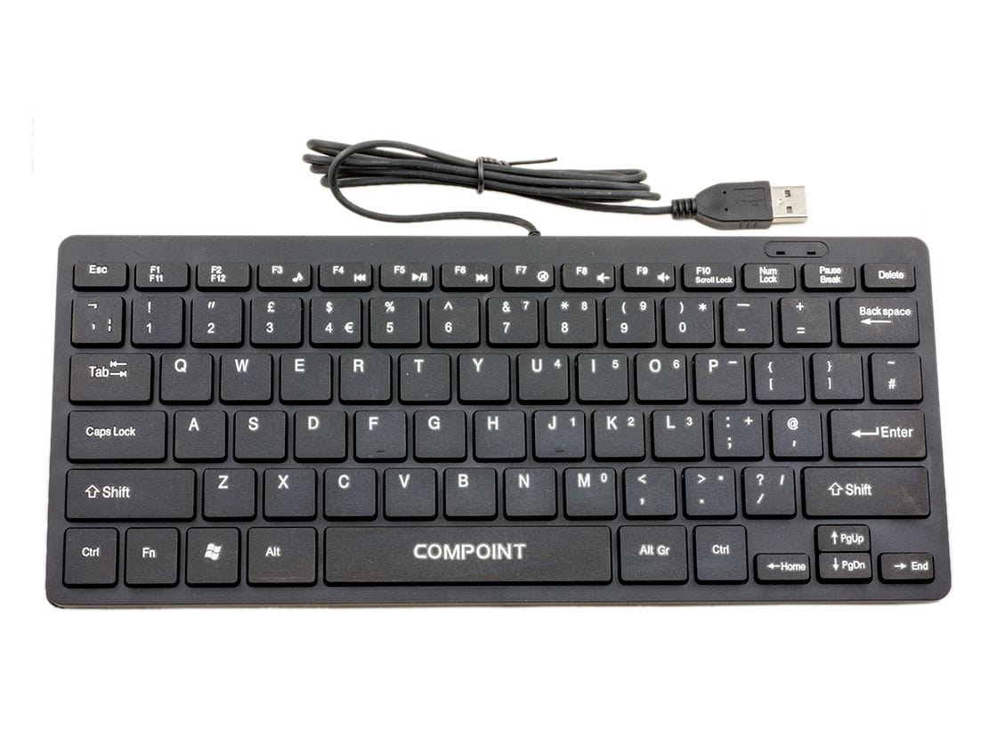 Compact Keyboard Wired USB - The Pi Hut