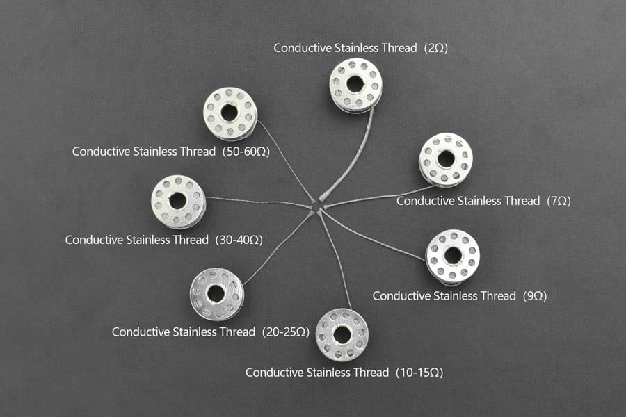 Conductive Stainless Thread - The Pi Hut