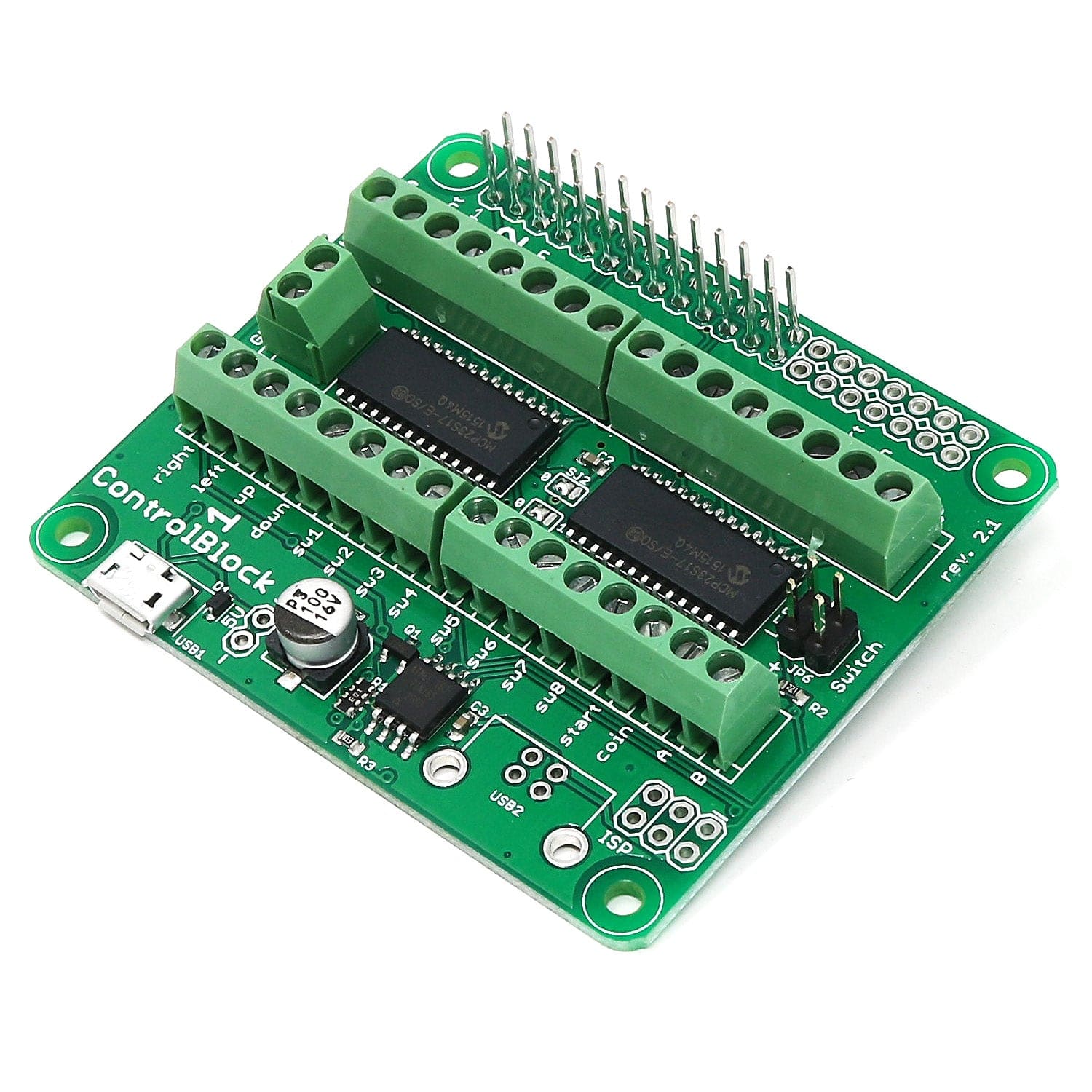 ControlBlock Micro-USB - Game Controllers, Power Switch and I/O for Raspberry Pi - The Pi Hut