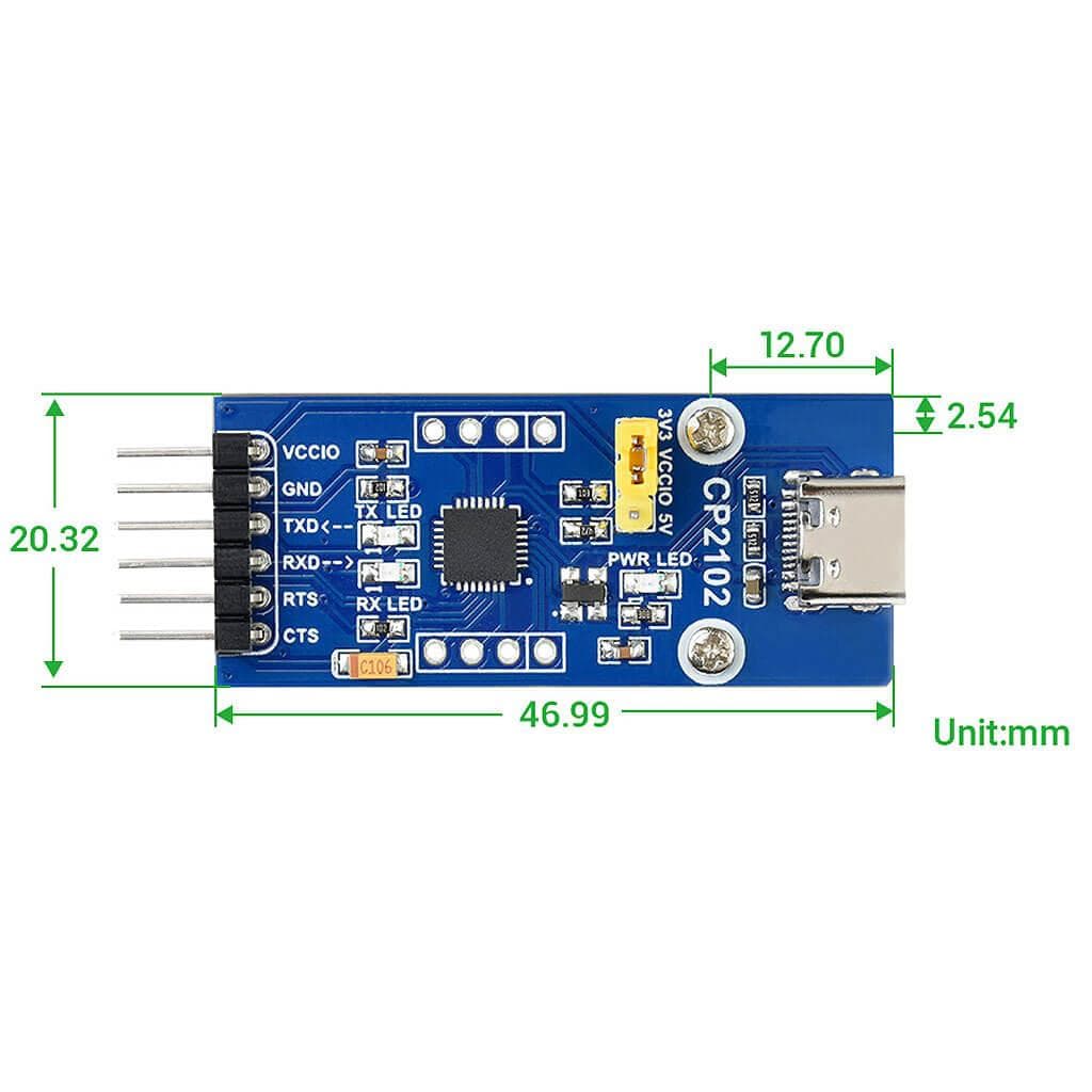 CP2102 USB UART Board (USB-C) - The Pi Hut