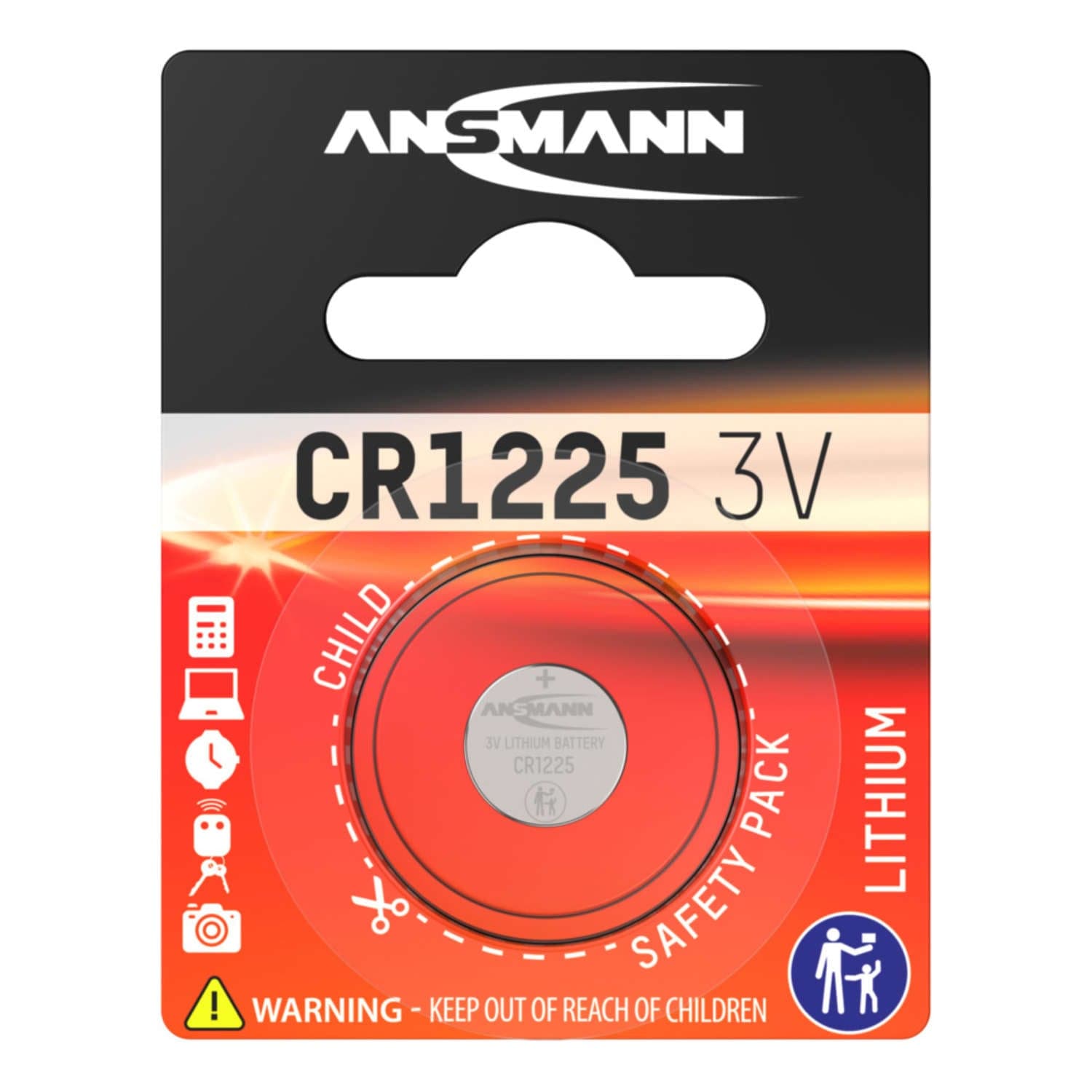 CR1225 3V Lithium Coin Cell Battery - The Pi Hut