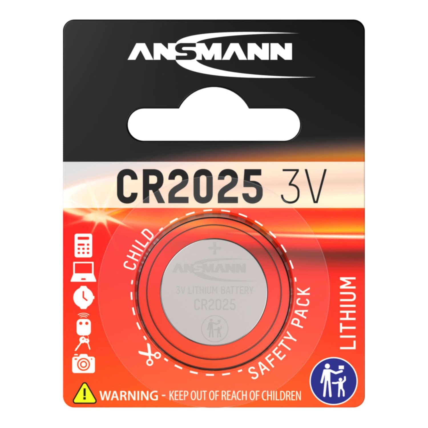 CR2025 3V Lithium Coin Cell Battery - The Pi Hut