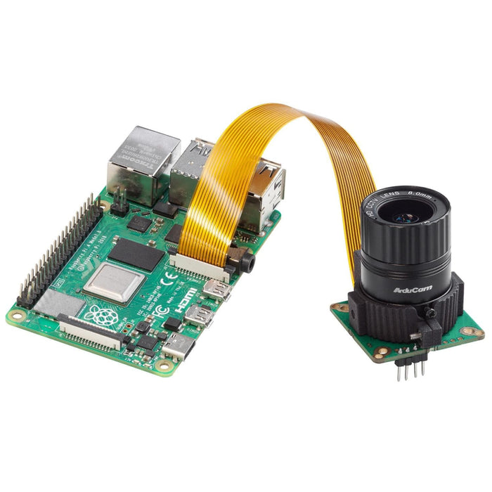 Raspberry Pi Cs CS-Mount Lens for Raspberry Pi HQ Camera - 8mm Focal Length - The Pi Hut