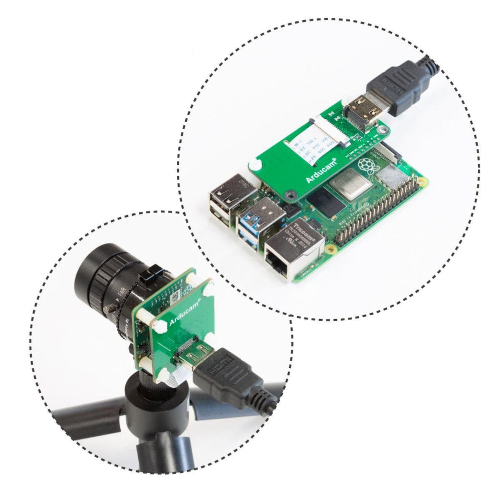 CSI to HDMI Adapter Board Raspberry Pi HQ Camera - The Pi Hut