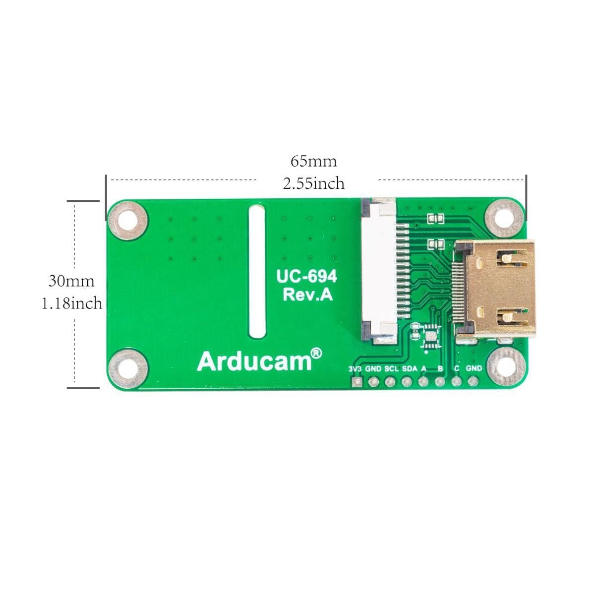 CSI to HDMI Adapter Board Raspberry Pi HQ Camera - The Pi Hut