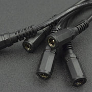 DC Barrel Jack Splitter Cables (1 Female to 4 Male, 5-pack) - The Pi Hut