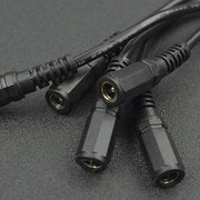 DC Barrel Jack Splitter Cables (1 Female to 3 Male, 5-pack) - The Pi Hut