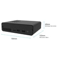 GeeekPi DeskPi Pro V2 Case Per Raspberry Pi 4 – Alluminio Con Ice Tower Cooler, Supporto SSD 2.5", Porte Full Size HDMI, Alimentazione QC 3.0