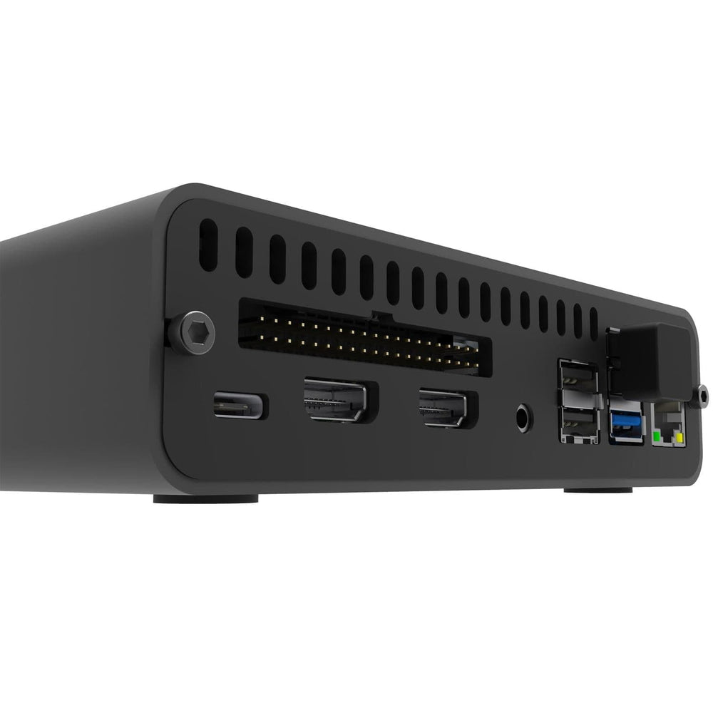 DeskPi Lite - A Raspberry Pi 4 enclosure with full HDMI ports, two