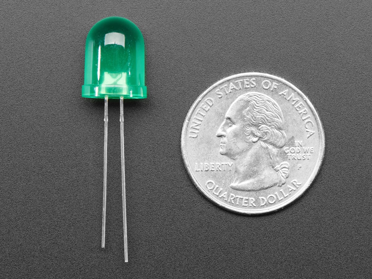 Diffused 10mm LED Pack - 5 LEDs each in 5 Colors - 25 Pack - The Pi Hut