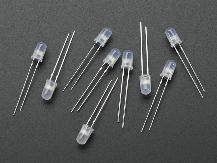 Diffused 5mm Fast Flashing RGB LED - 10 pack (Flashing Effect) - The Pi Hut