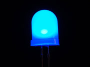 Diffused Blue 10mm LED (25 pack) - The Pi Hut