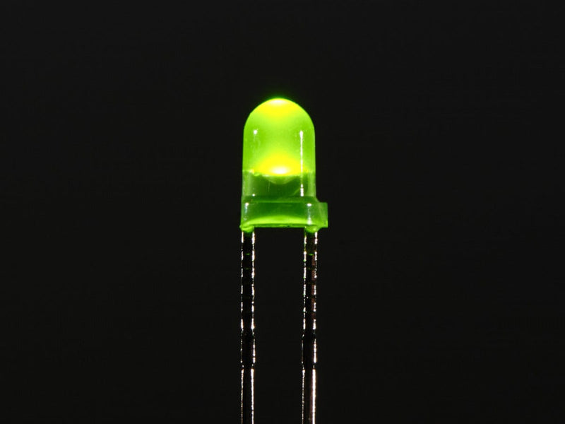 Diffused Green 3mm LED (25 pack) - The Pi Hut