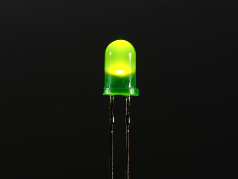 Diffused Green 5mm LED (25 pack) - The Pi Hut