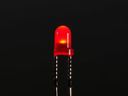 Diffused Red 3mm LED (25 pack) - The Pi Hut