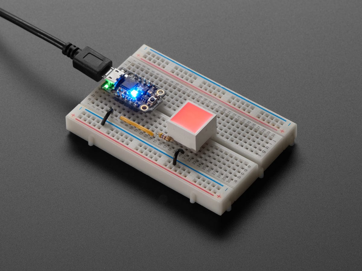 Diffused Red Indicator LED - 15mm Square - The Pi Hut