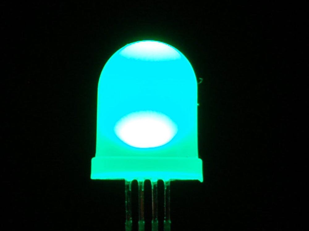 Diffused RGB (tri-color) 10mm LED (10 pack) - The Pi Hut