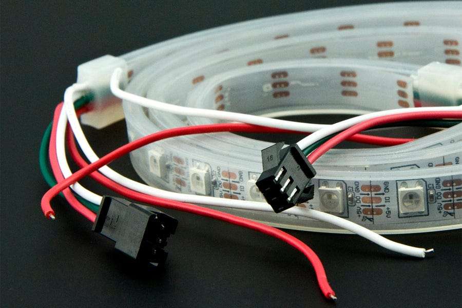 Digital RGB LED Weatherproof Strip 60 LED - (1m) - The Pi Hut