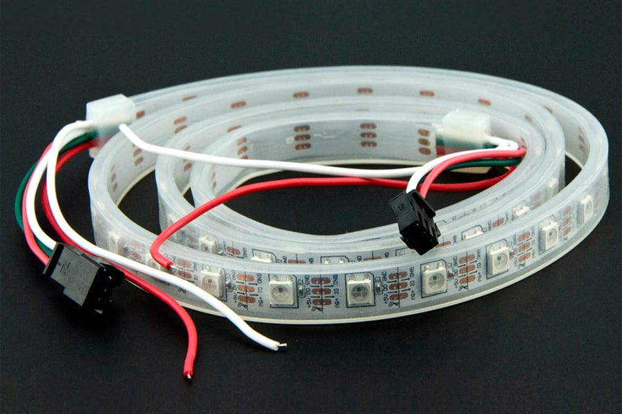 Digital RGB LED Weatherproof Strip 60 LED - (1m) - The Pi Hut