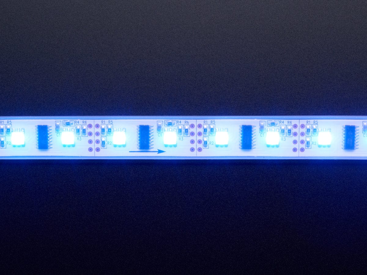 Digital RGB LED Weatherproof Strip - LPD8806 x 48 LED - The Pi Hut