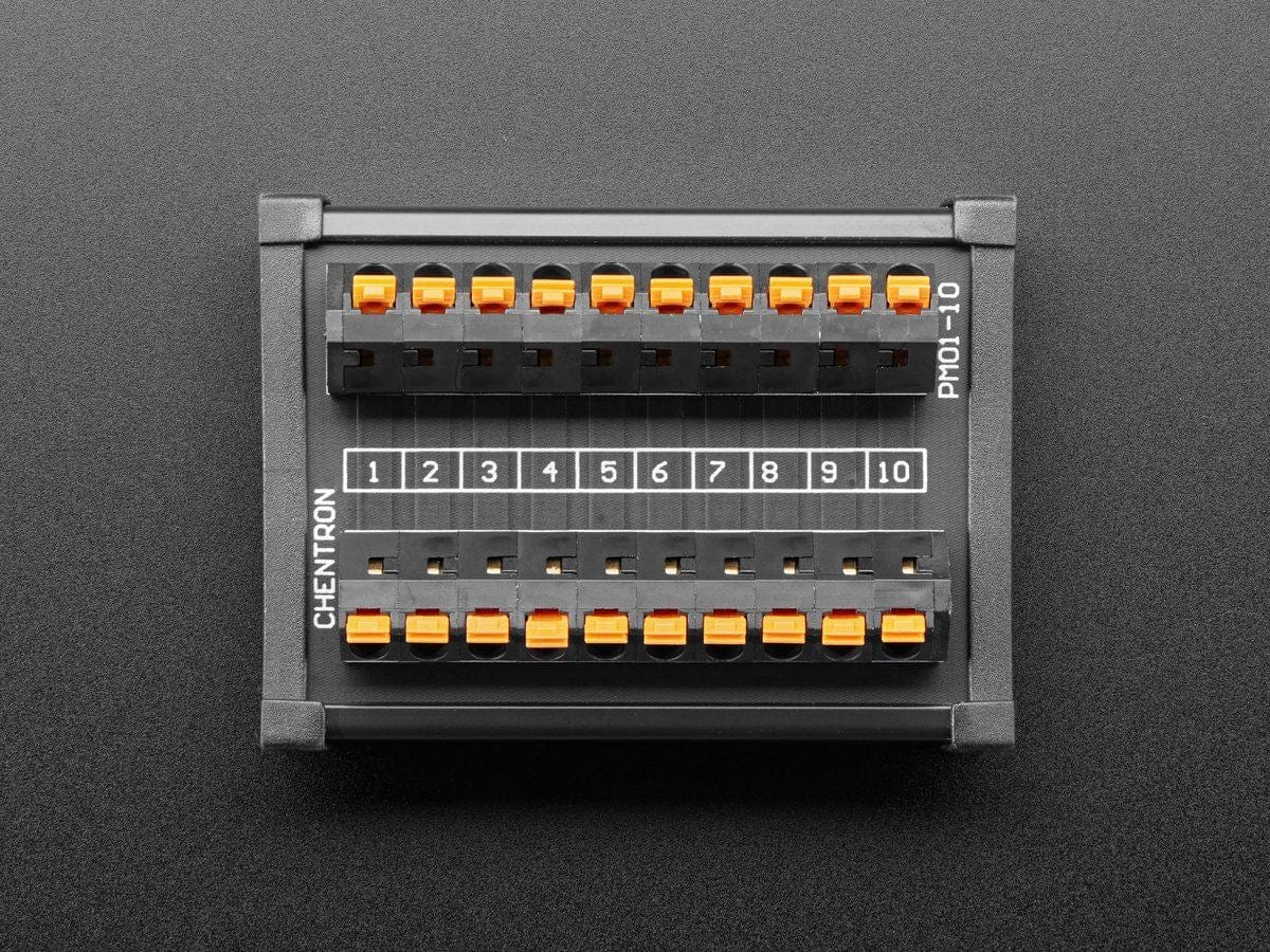 DIN Rail 10x10 to Terminal Block Adapter - The Pi Hut