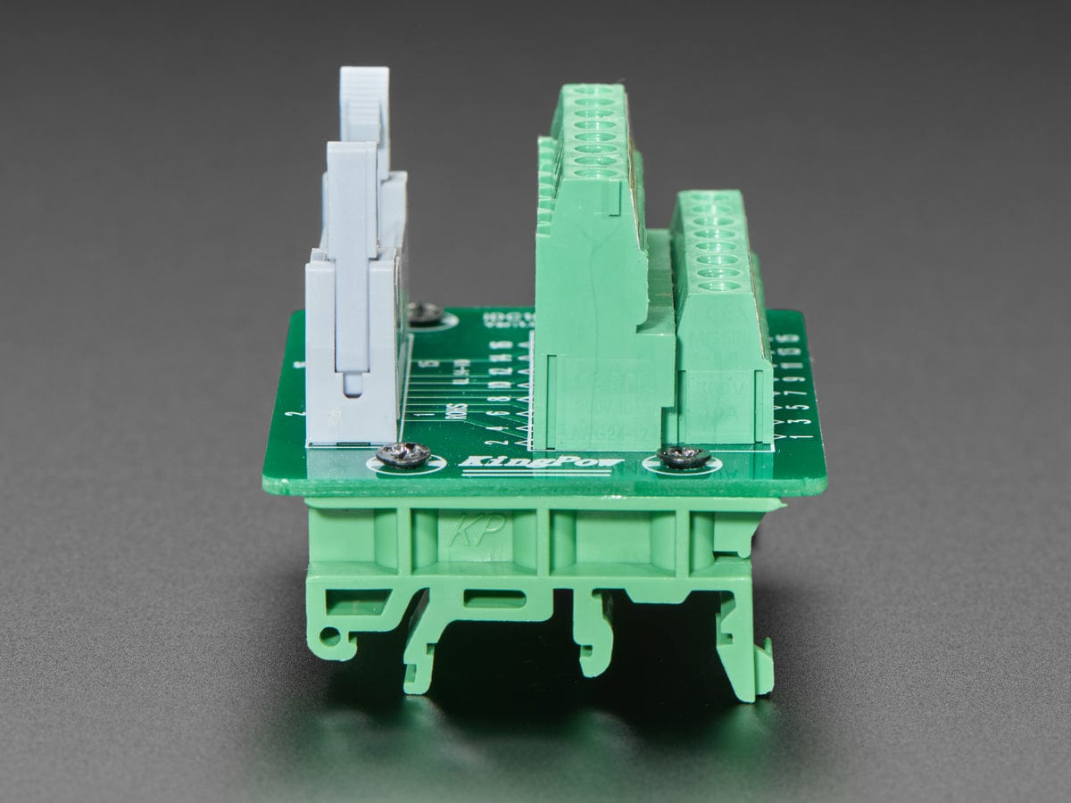 DIN Rail 2x8 IDC to Terminal Block Adapter Breakout - The Pi Hut