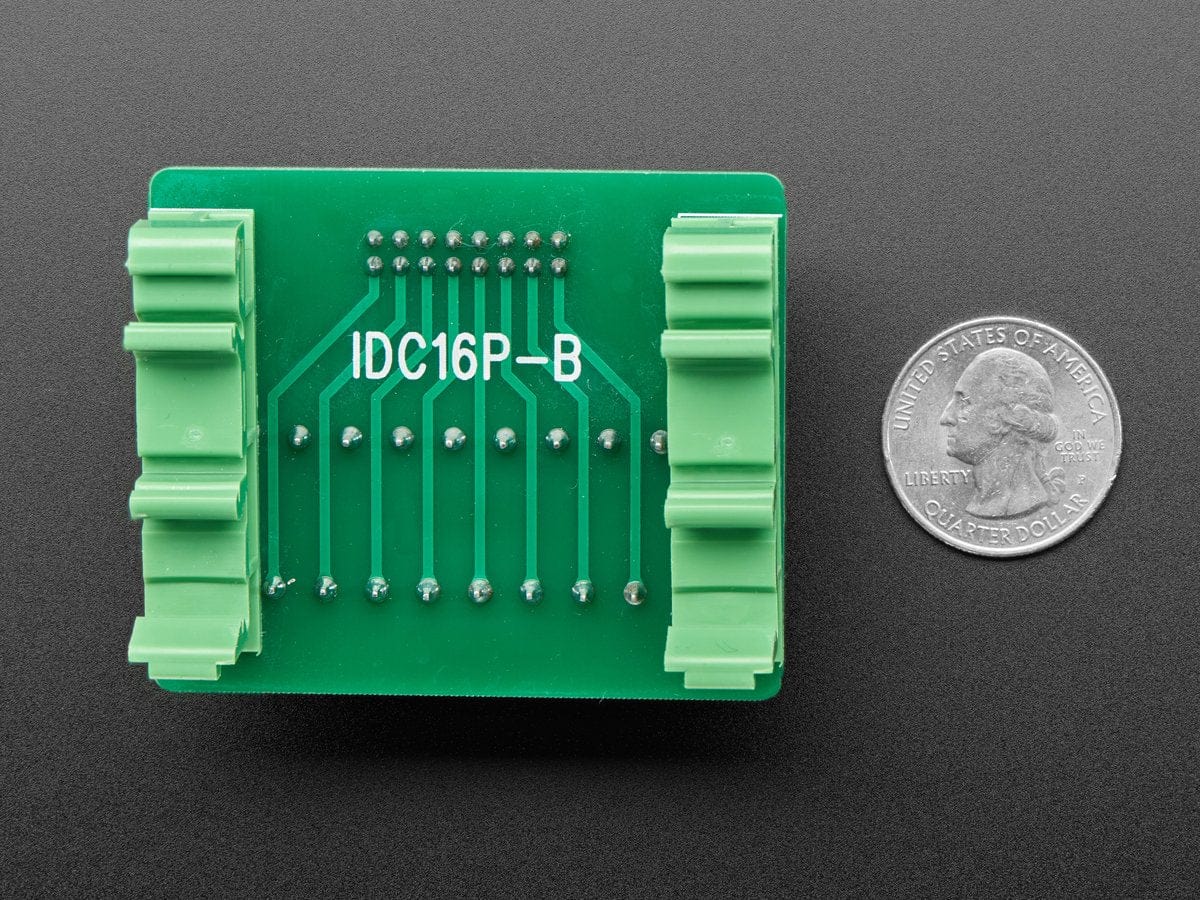 DIN Rail 2x8 IDC to Terminal Block Adapter Breakout - The Pi Hut