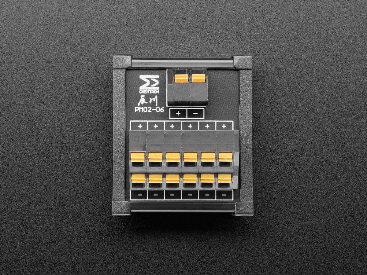 DIN Rail Dual 1x6 to Terminal Block Adapter - The Pi Hut