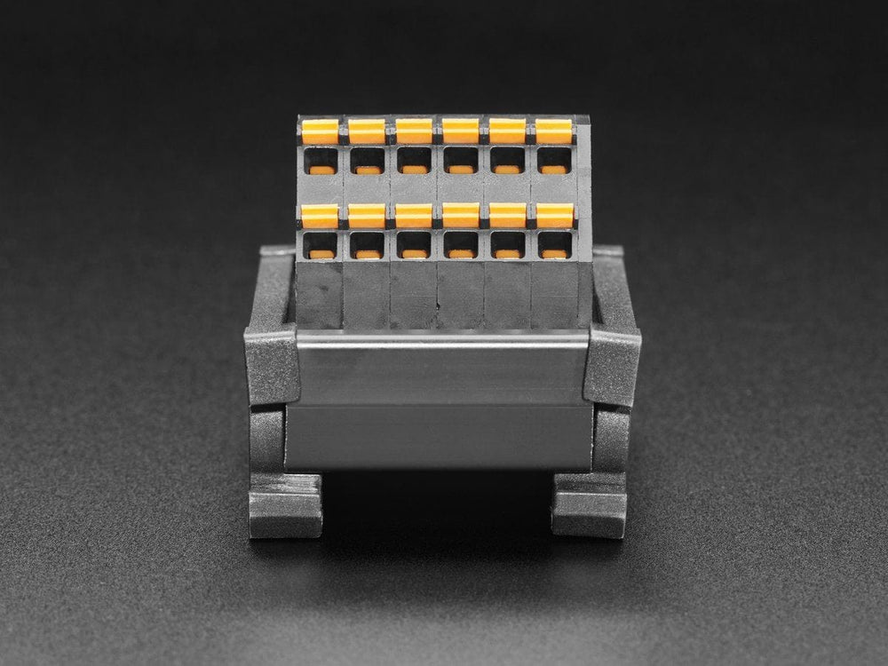 DIN Rail Dual 1x6 to Terminal Block Adapter - The Pi Hut