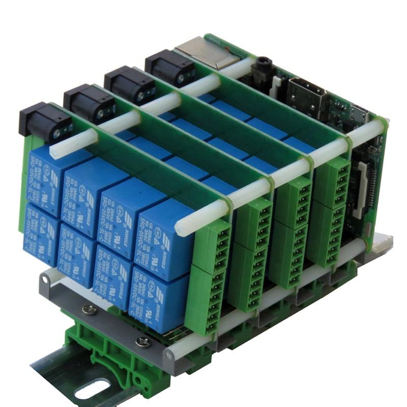 DIN-RAIL Kit Type-2 - Perpendicular to Rail - for Raspberry Pi - The Pi Hut