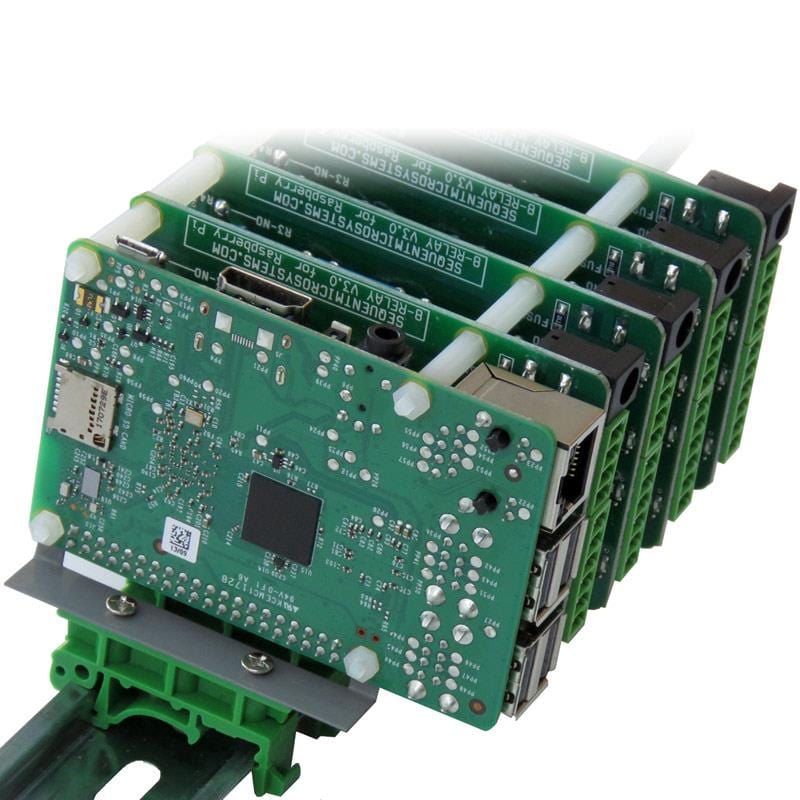 DIN-RAIL Kit Type-2 - Perpendicular to Rail - for Raspberry Pi - The Pi Hut