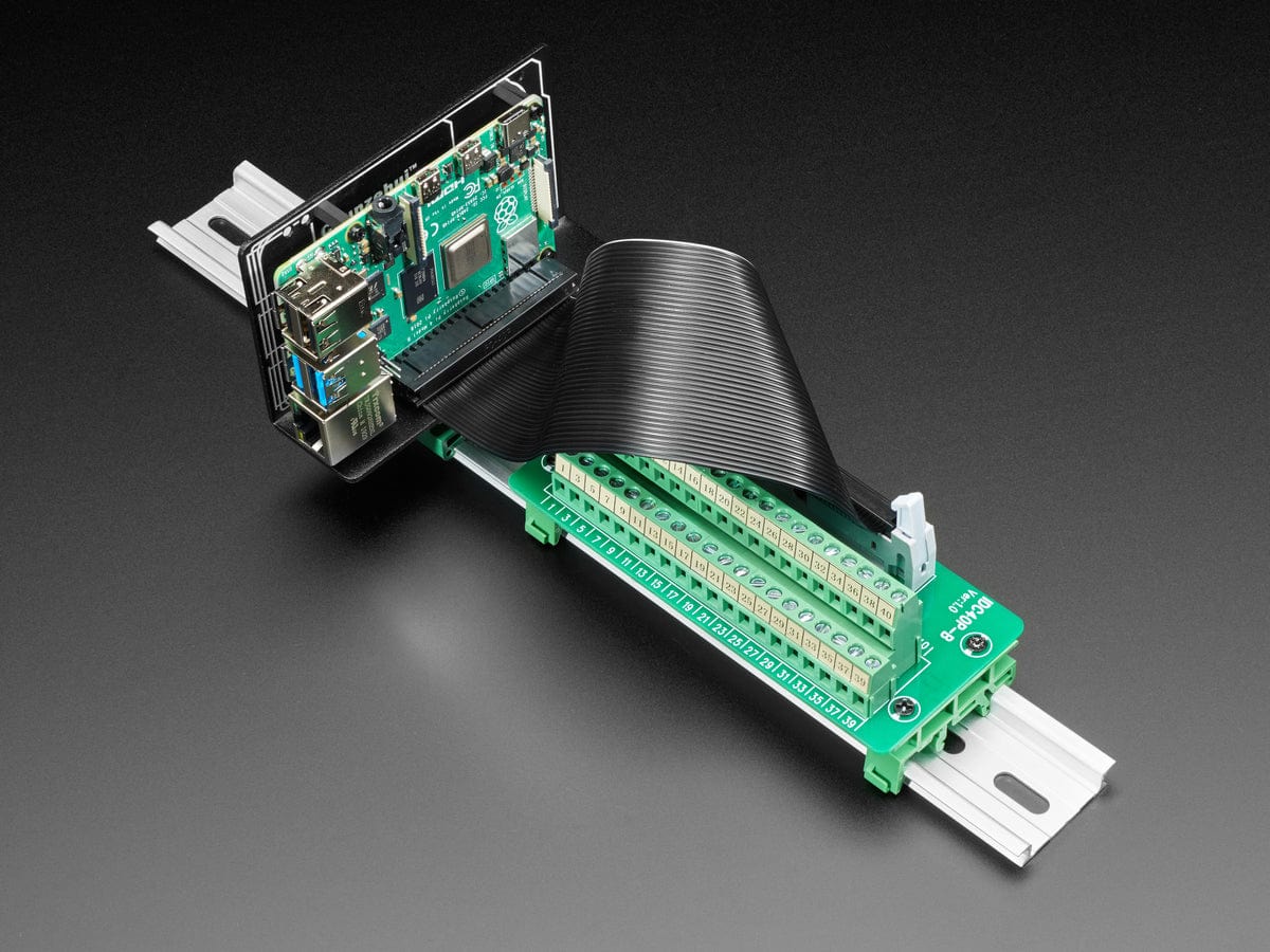 DIN Rail Mount Bracket for Raspberry Pi / BeagleBone / Arduino - The Pi Hut