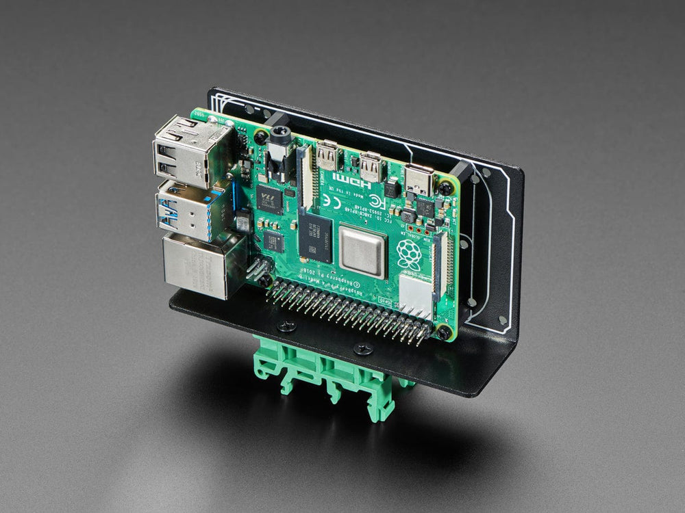 DIN Rail Mount Bracket for Raspberry Pi / BeagleBone / Arduino - The Pi Hut
