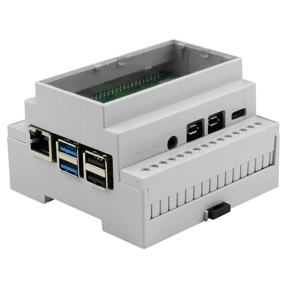 DIN Rail Mount Enclosure for Raspberry Pi 4 - The Pi Hut