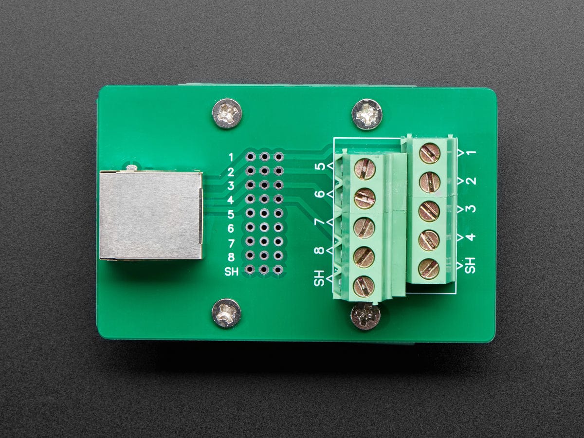 DIN Rail RJ-45 To Terminal Block Adapter - The Pi Hut