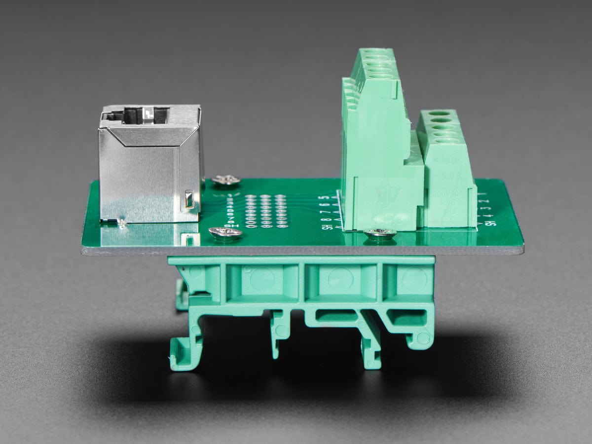 DIN Rail RJ-45 To Terminal Block Adapter - The Pi Hut