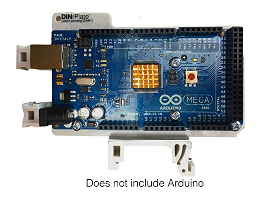 Arduino Mega Mounting Plate DINrPlate - Arduino Uno/Mega DIN Rail Mount - The Pi Hut