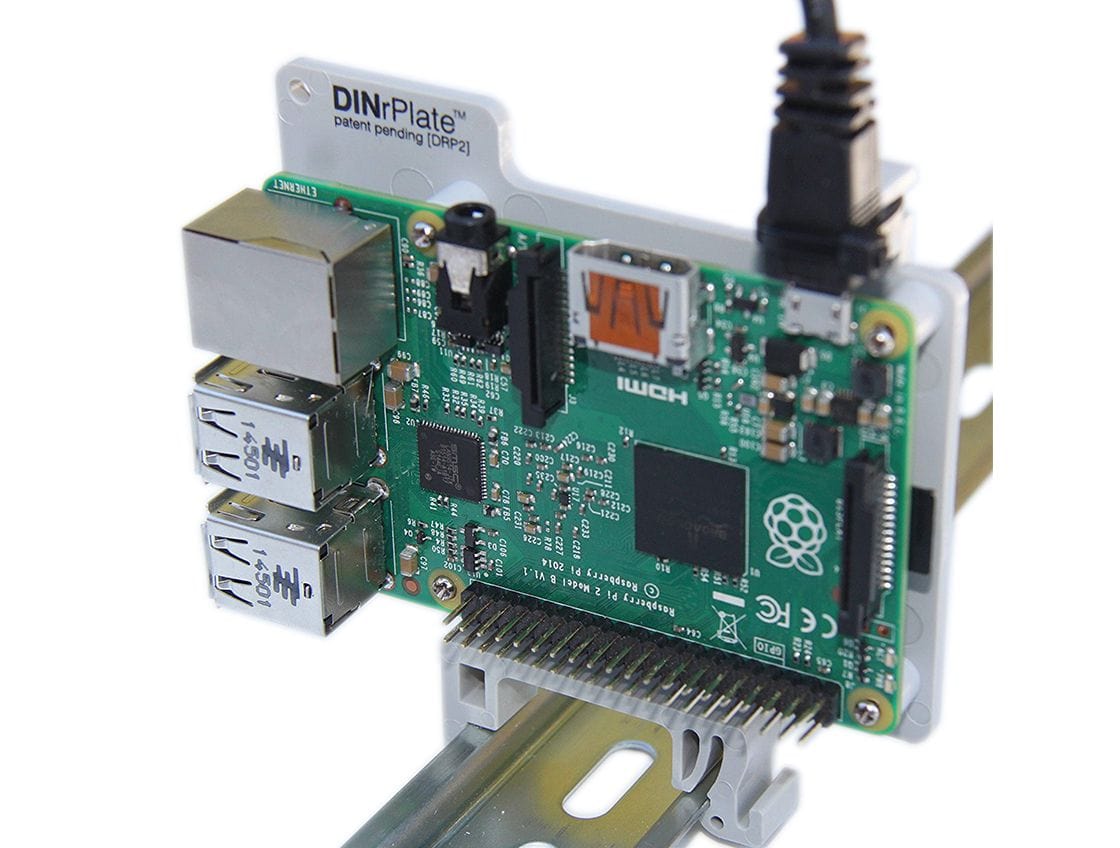 DINrPlate - Raspberry Pi 3 DIN Rail Mount [Discontinued] - The Pi Hut