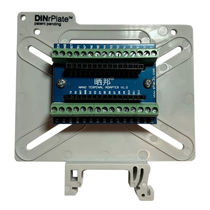 Pcb Slide In Mounting Rails DINrPlate Universal - PCB DIN Rail Mount - The Pi Hut