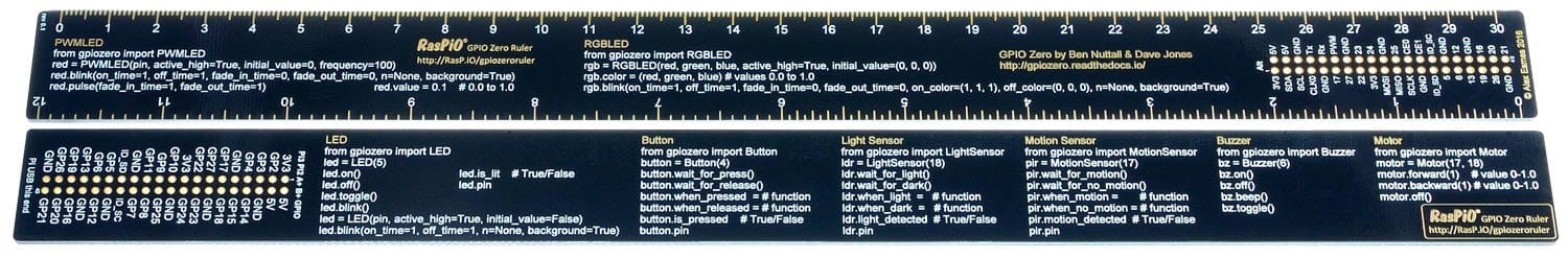 [Discontinued] RasPiO GPIO Zero Ruler - The Pi Hut