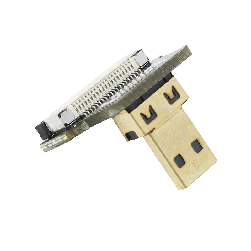 DIY HDMI Cable Parts - Right Angle (L Bend) Micro HDMI Plug - The Pi Hut